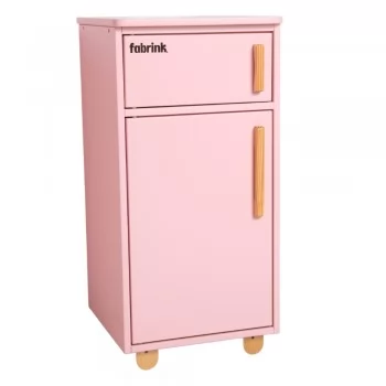 Geladeira Infantil Rosa de Madeira Fabrink Cozinha Criativa